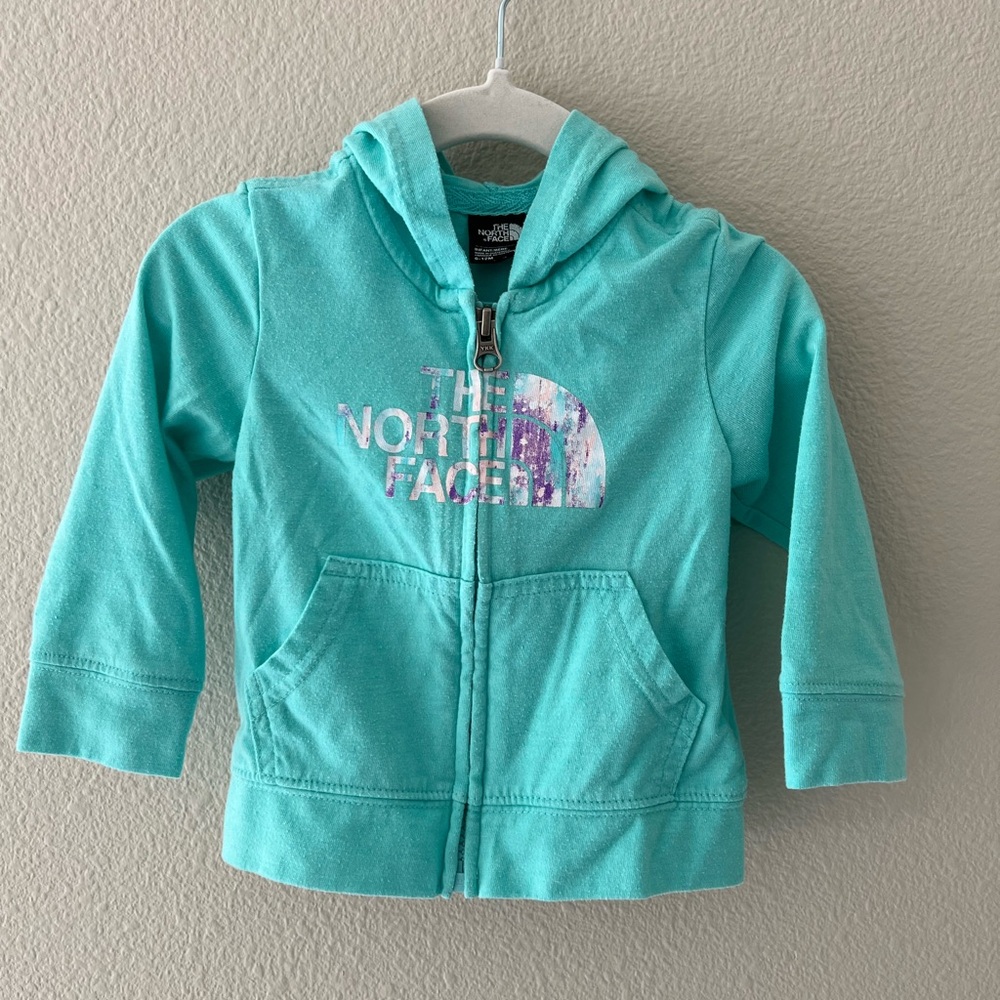 The North Face Kids' Teal Hoodie 6-12mos
